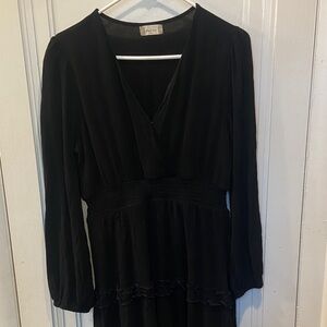 Altar'd State Black Long Sleeve Dress